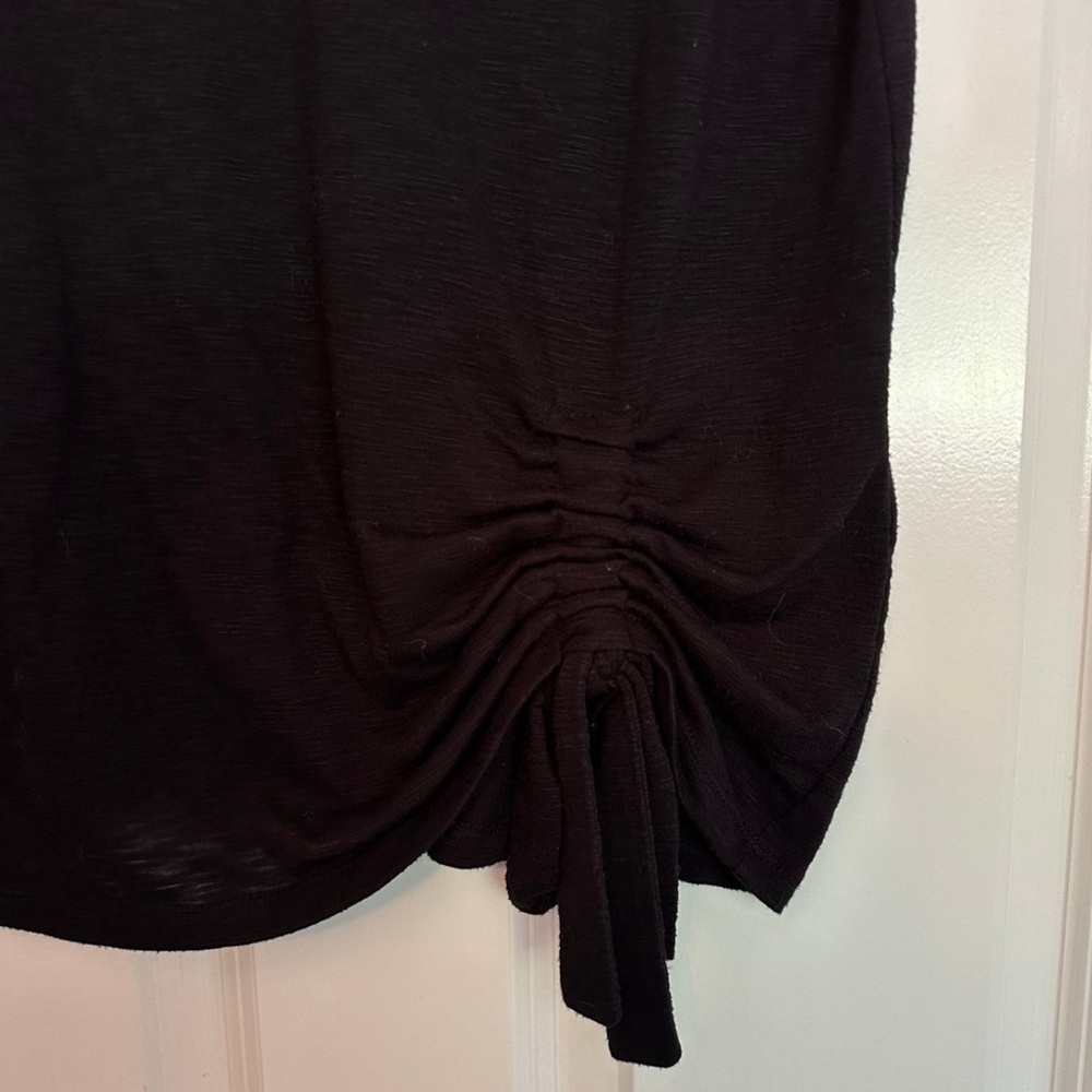 Inc Black Ruched Women's Top - Picture 3 of 4